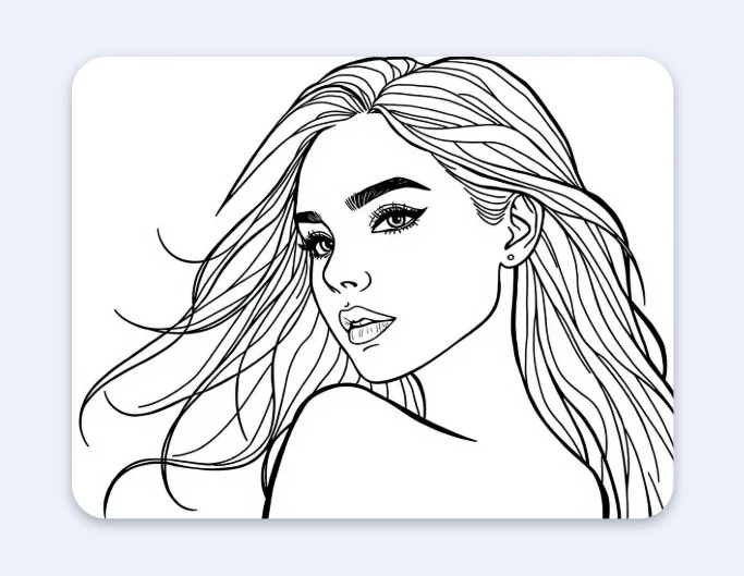 Portrait Line Art